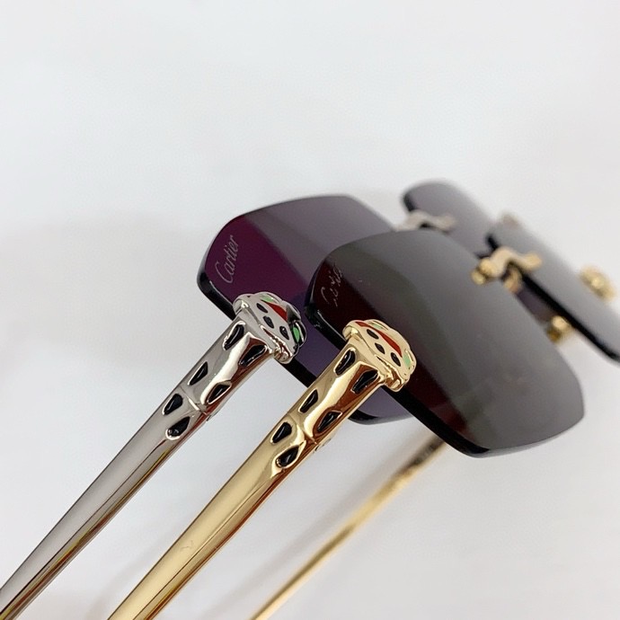 Cartier Panthère Sunglasses Reps - Gold Platinum Shades C3 42 Cartier Panthere Sunglasses