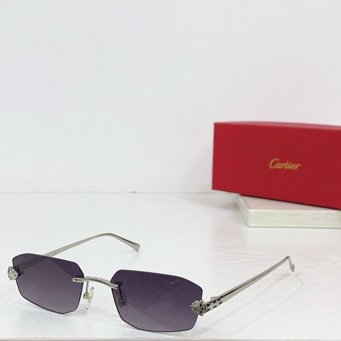 Cartier Panthère Sunglasses Reps - Gold Platinum Shades C3 6 Cartier Panthere Sunglasses