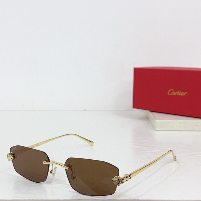 Cartier Panthère Sunglasses Reps - Gold Platinum Shades C3 5 Cartier Panthere Sunglasses