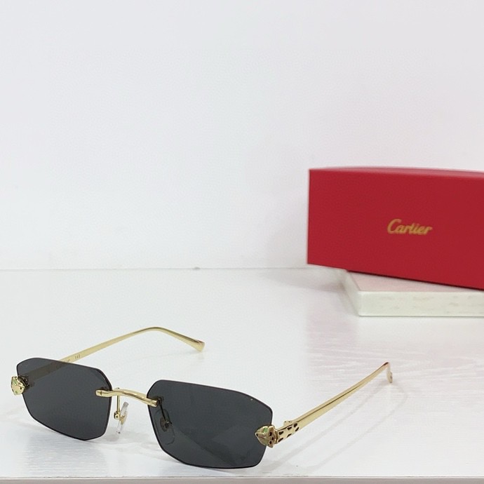Cartier Panthère Sunglasses Reps - Gold Platinum Shades C3 2 Cartier Panthere Sunglasses