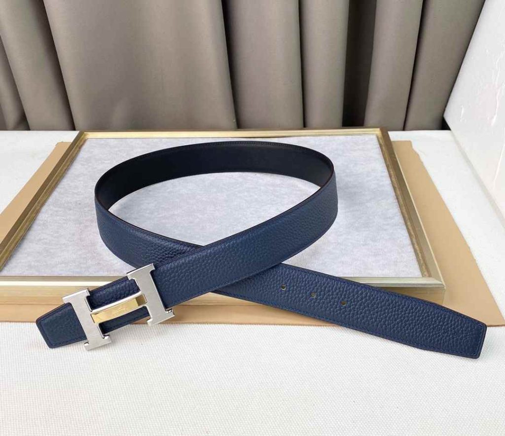 Hermes Belts for Men - H Logo - Double Sided belt Replica H4 49 Hermes Belts for Men