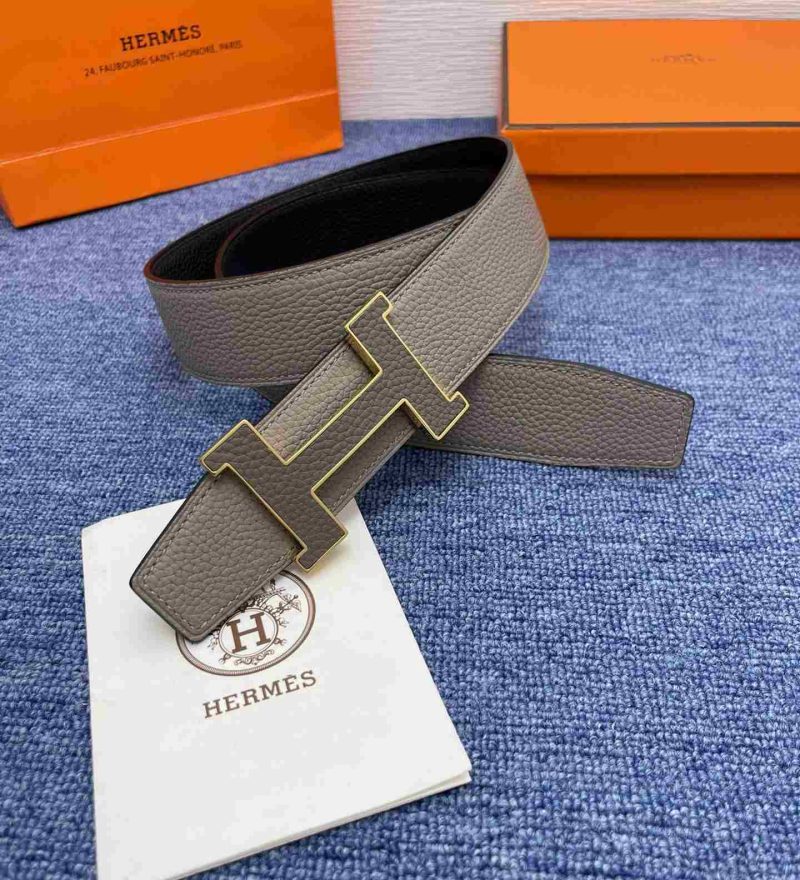 Hermes Belts for Men - Navy/Black/Taupe Replica H6 10 Hermes Belts