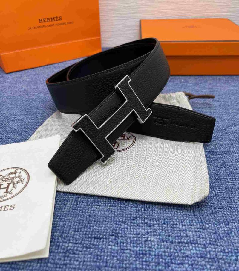 Hermes Belts for Men - Navy/Black/Taupe Replica H6 9 Hermes Belts