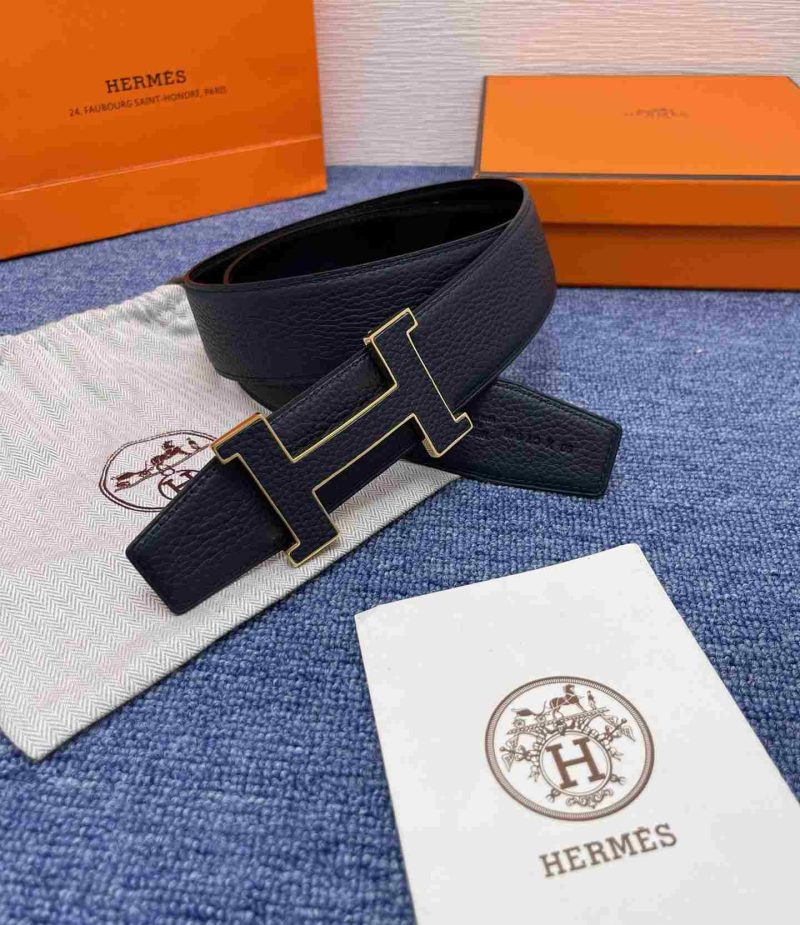 Hermes Belts for Men - Navy/Black/Taupe Replica H6 7 Hermes Belts
