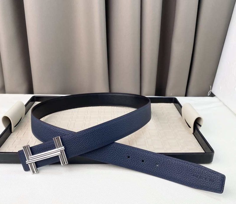Hermes Belts for Men - H Logo - Brown/Beige/Black Replica H7 17 Hermes Belts for Men