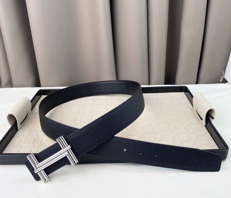 Hermes Belts for Men - H Logo - Brown/Beige/Black Replica H7 15 Hermes Belts for Men