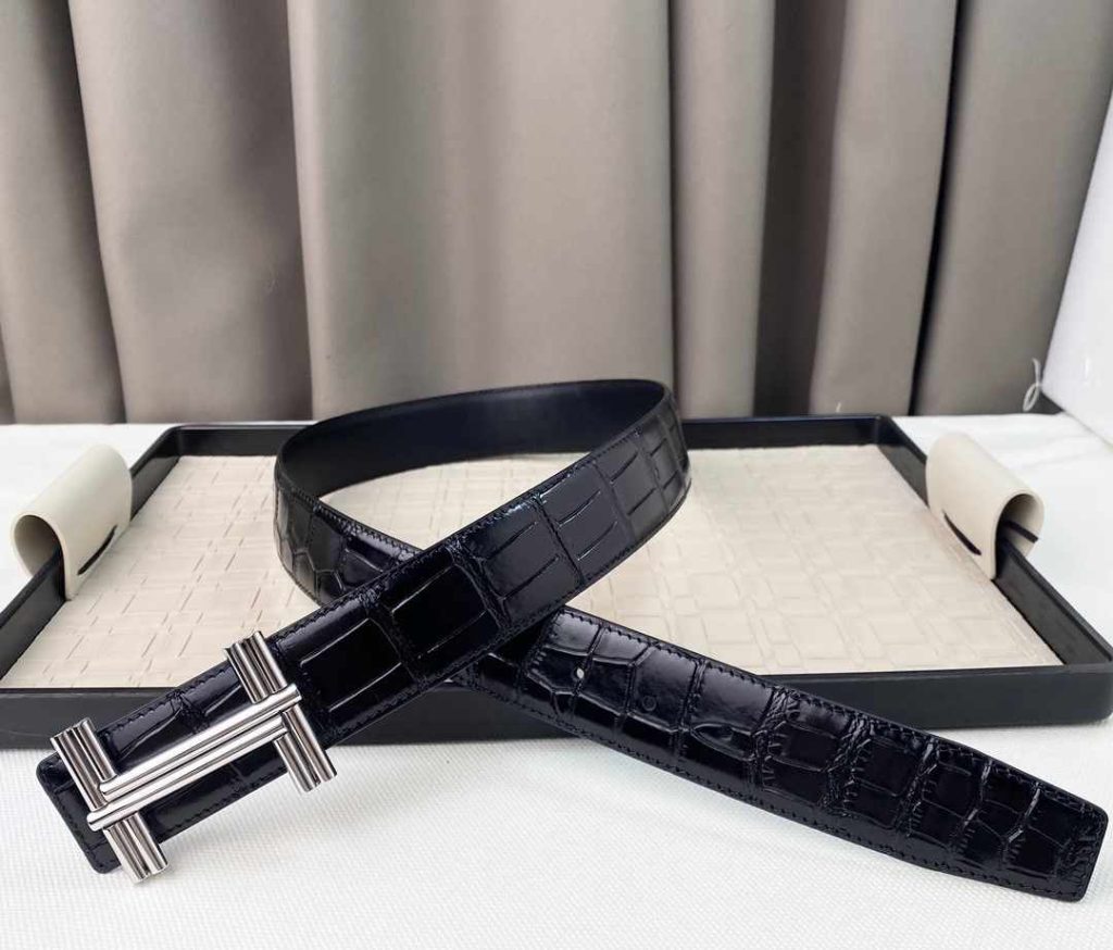 Hermes Belts for Men - H Logo - Brown/Beige/Black Replica H7 56 Hermes Belts for Men