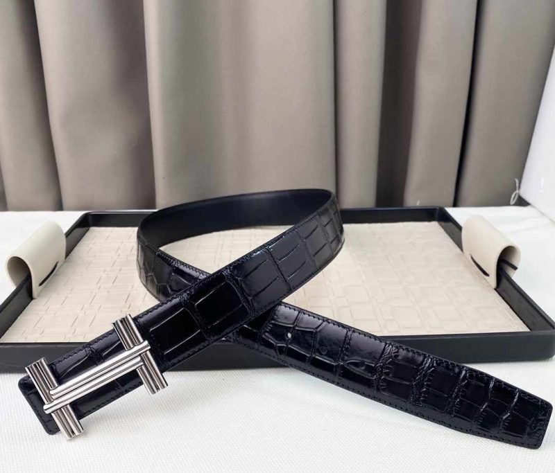 Hermes Belts for Men - H Logo - Brown/Beige/Black Replica H7 11 Hermes Belts for Men