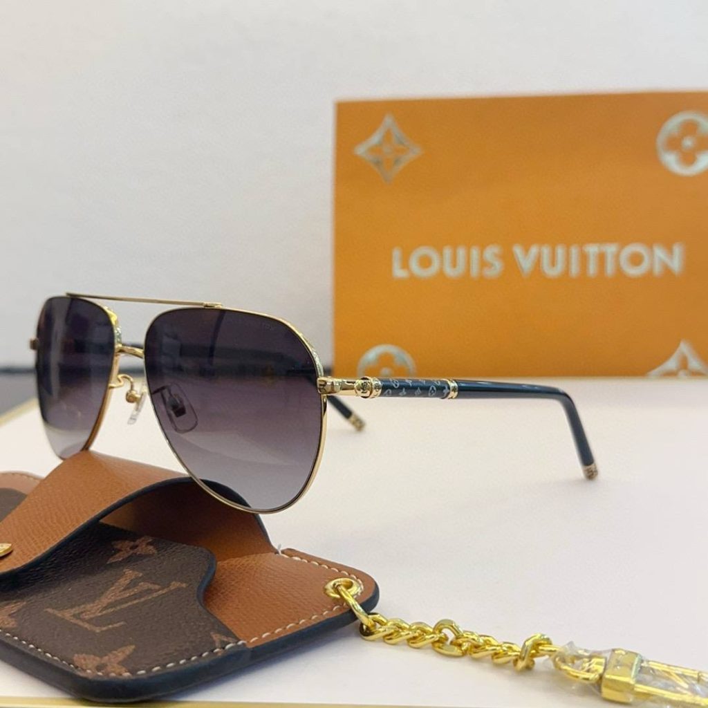 Louis vuitton replica sunglasses-brown lenses Z1246 55 lv sunglasses 10 style (1)