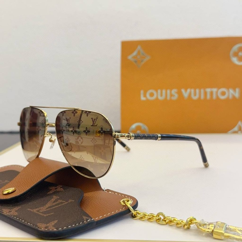 Louis vuitton replica sunglasses-brown lenses Z1246 49 lv sunglasses 10 style (9)