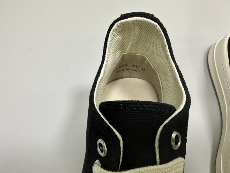 Rick Owens rep sneaker-BLACK CANVAS 14 RICK OWENS SNEAKERS (2)