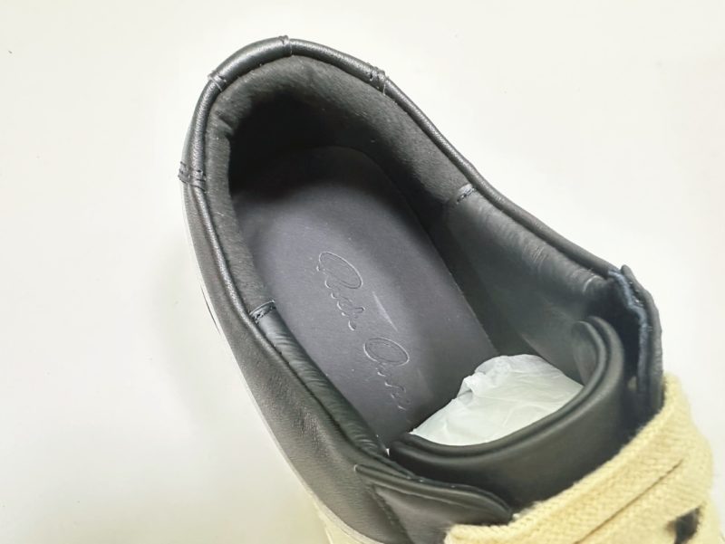 Rick Ownens rep sneaker-BLACK WHITE LEATHER 17 RICK OWENS SNEAKERS (6)
