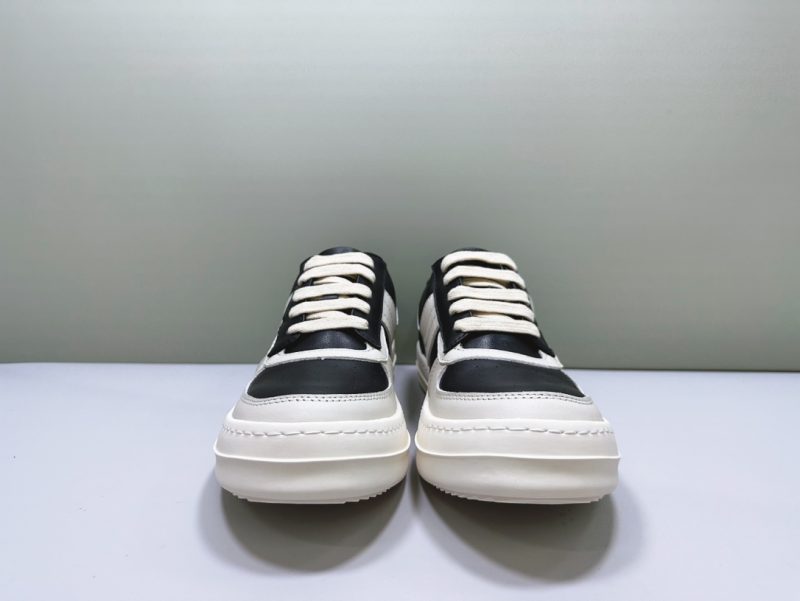 Rick Ownens rep sneaker-BLACK WHITE LEATHER 13 RICK OWENS SNEAKERS (8)