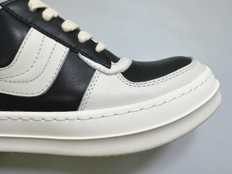 Rick Ownens rep sneaker-BLACK WHITE LEATHER 15 RICK OWENS SNEAKERS (9)