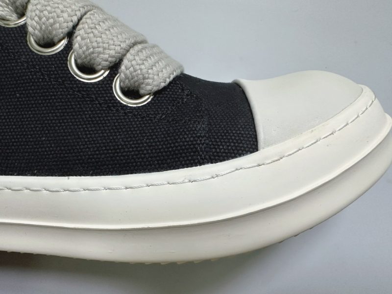 Rick Owens rep sneaker-BLACK CANVAS Jumbo lace 15 rick owens sneakers (6)