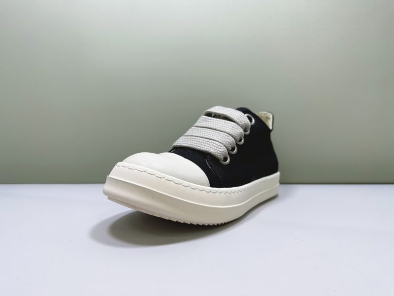 Rick Owens rep sneaker-BLACK CANVAS Jumbo lace 10 rick owens sneakers (7)