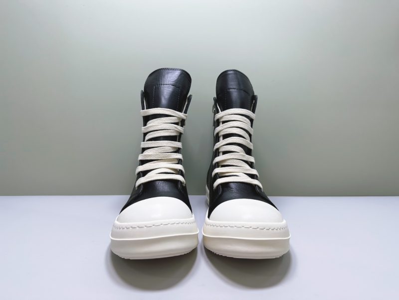 Rick Owens Lido High Sneakers Black Milk -Blk leather 12 rick owens sneaks (1)