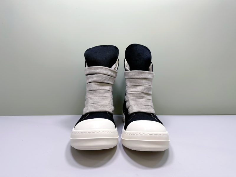 Rick Owens replica Jumbo Lace Sneaks Black Milk-Canvas 13 rick owens sneaks (4)
