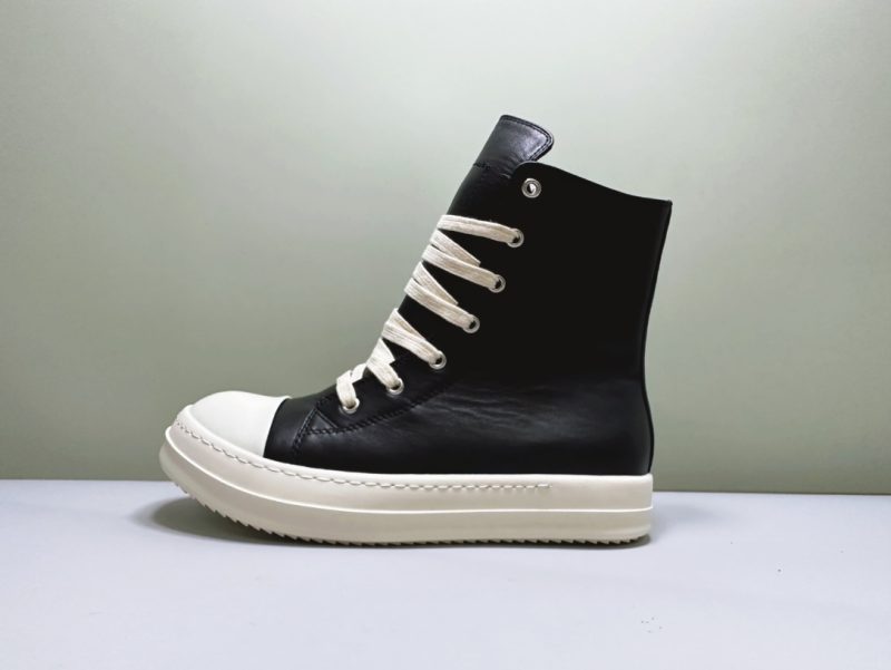 Rick Owens Lido High Sneakers Black Milk