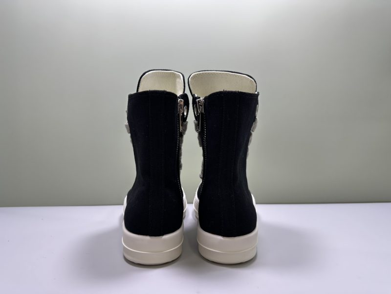 Rick Owens replica Jumbo Lace Sneaks Black Milk-Canvas 15 rick owens sneaks (7)