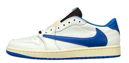 Jordan 1 Retro Low OG SP Fragment x Travis Scott Sail Military Blue