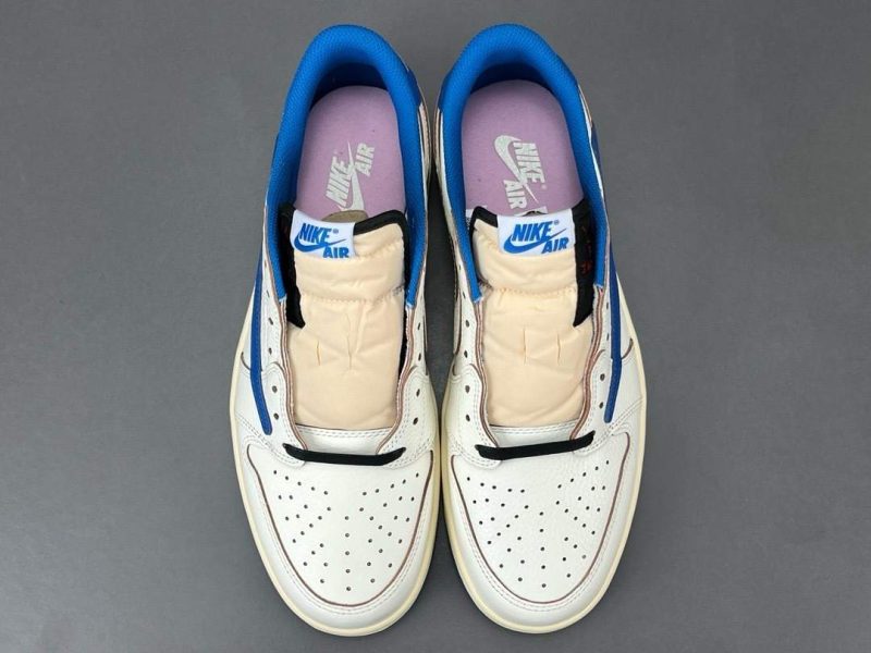 Jordan 1 Retro Low OG SP Fragment x Travis Scott Sail Military Blue 14 travis scott fragement (6)