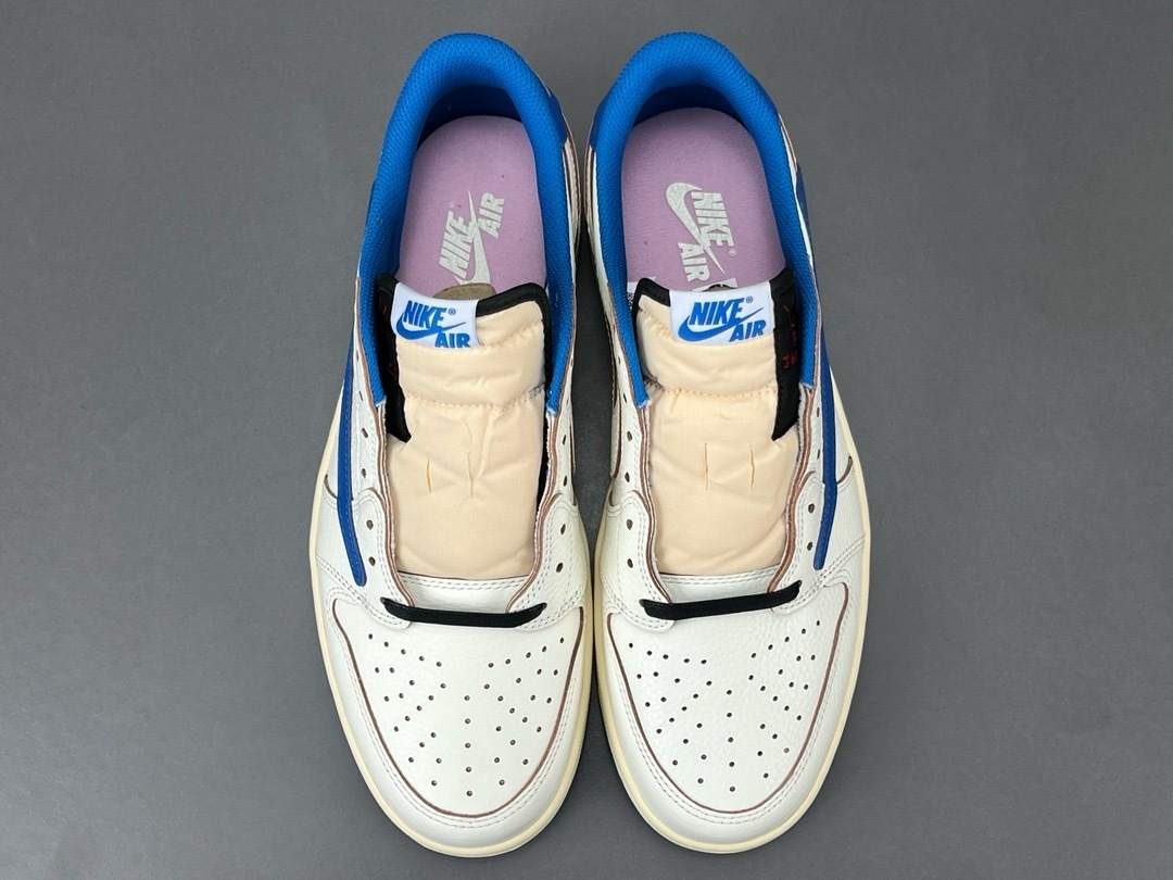 Jordan 1 Retro Low OG SP Fragment x Travis Scott Sail Military Blue 7 travis scott fragement (6)