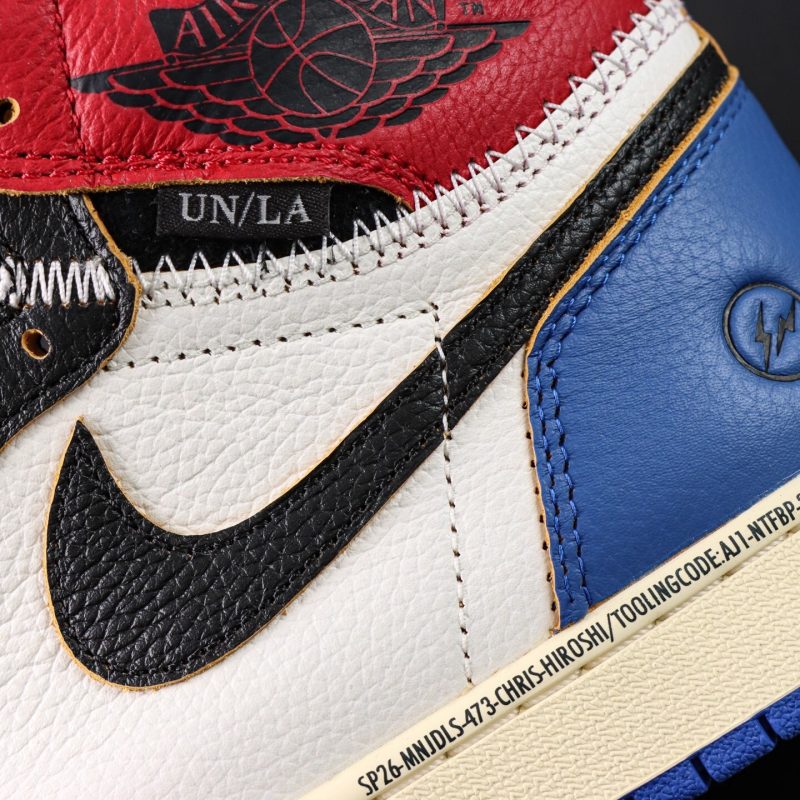 Air Jordan 1 Retro High OG SP Fragment x Union LA Varsity Red Sport Royal 11 jordan 1 fragment union (3)
