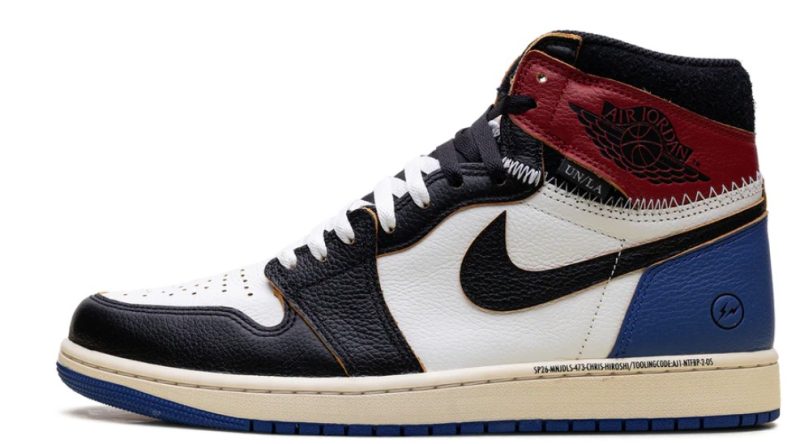 Air Jordan 1 Retro High OG SP Fragment x Union LA Varsity Red Sport Royal