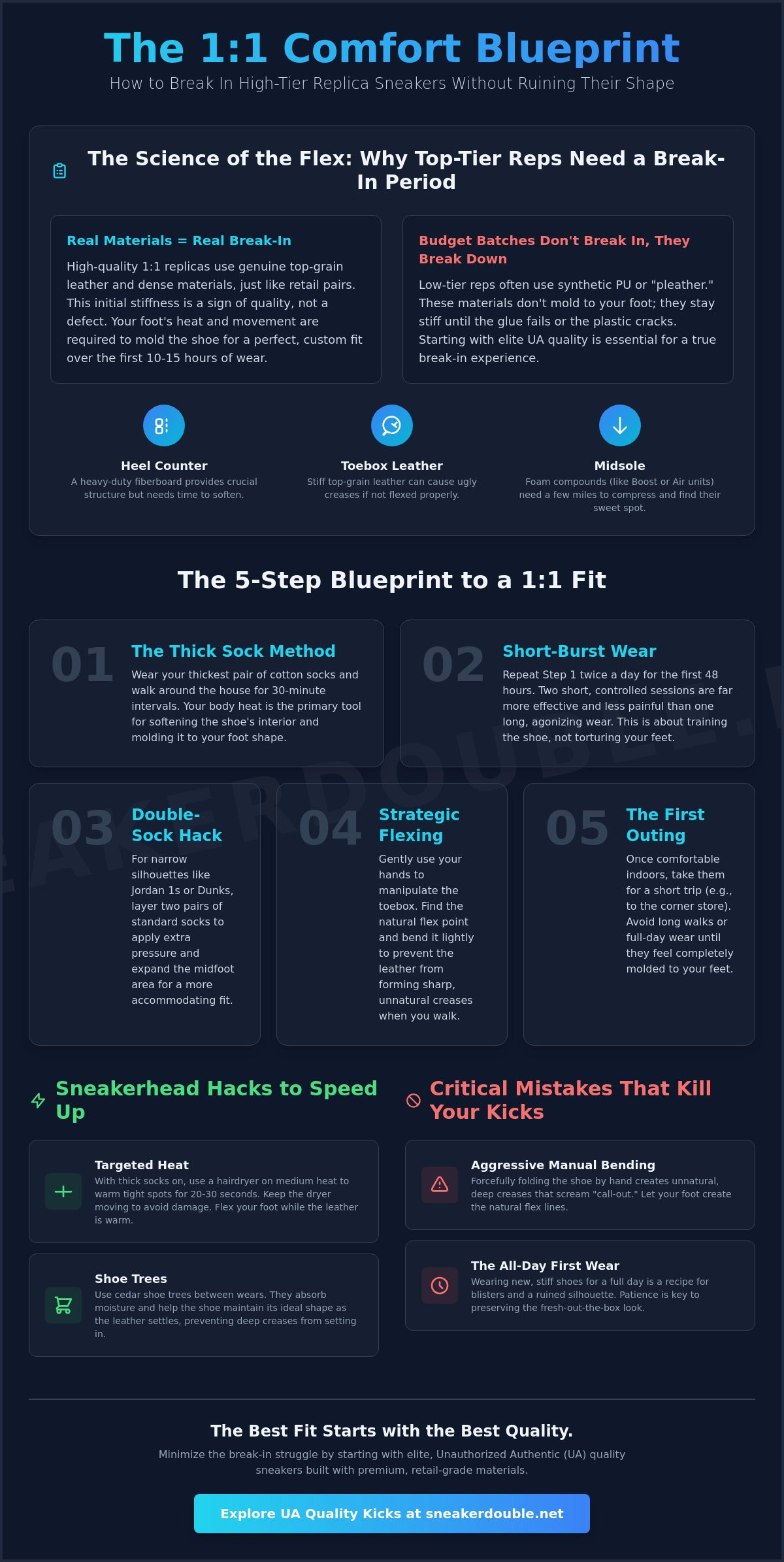 Breaking In New Replica Sneakers: The 2026 Insider Guide to 1:1 Comfort 👟 2 Breaking In New Replica Sneakers: The 2026 Insider Guide to 1:1 Comfort 👟