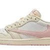 Jordan 1 Retro Low OG SP Travis Scott Shy Pink 20 Shop the Travis Scott x Air Jordan 1 Low OG Shy Pink featuring premium suede, reverse Swoosh branding, and exclusive streetwear style.
